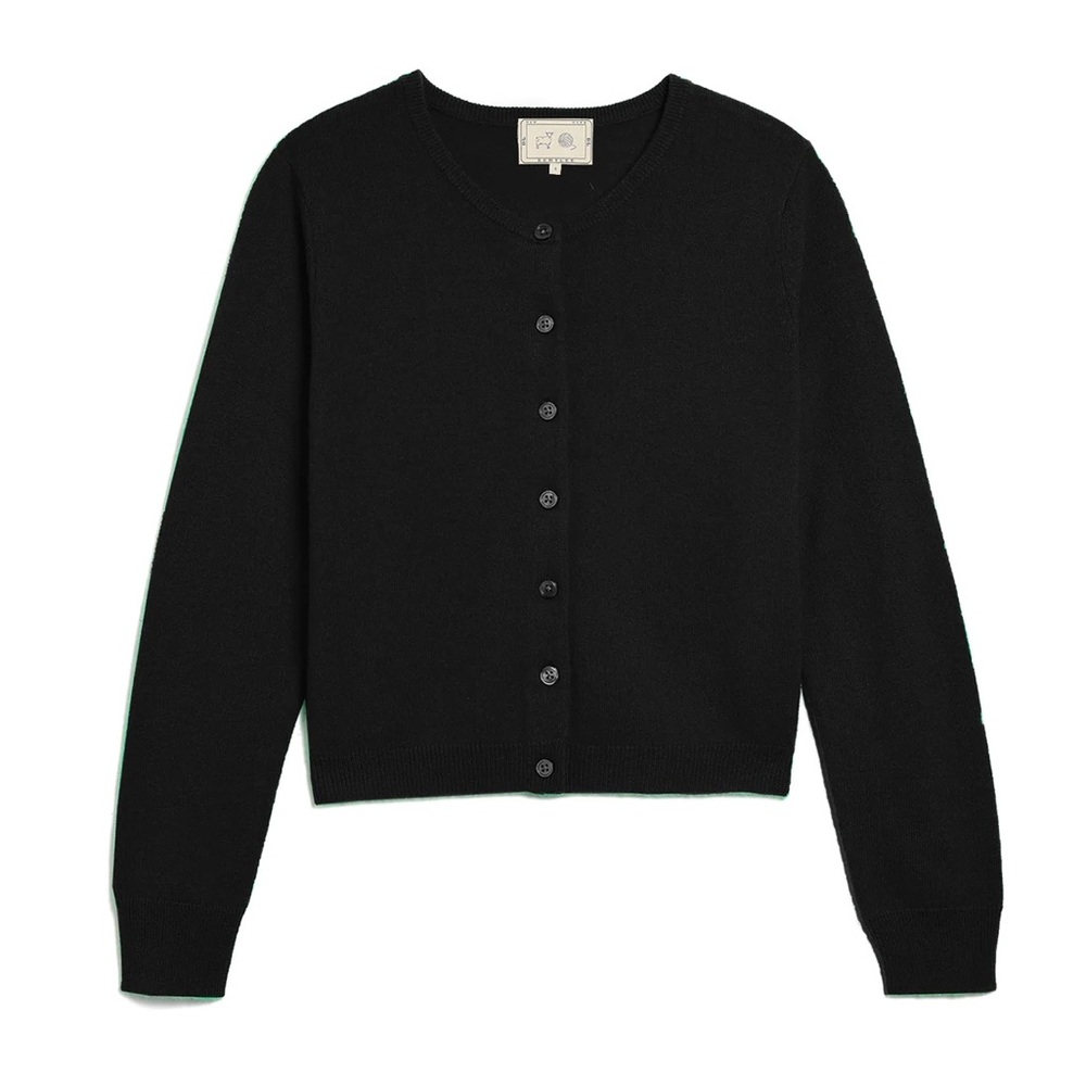 NWT Demylee Ava Cashmere Cardigan in black (small)